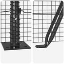 Svejset Trådhegn med Betonsokkel 25 x 0,8 m PVC-belagt stål Grå