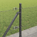 Svejset Trådhegn med Betonsokkel 50 x 0,4 m PVC-belagt stål Grå