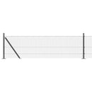 Svejset Trådhegn med Betonsokkel 50 x 0,6 m PVC-belagt stål Grå