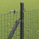 Svejset Trådhegn med Betonsokkel 50 x 0,8 m PVC-belagt stål Grå