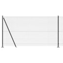 Svejset Trådhegn med Betonsokkel 50 x 1,2 m PVC-belagt stål Grå