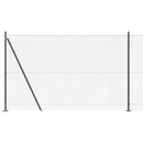 Svejset Trådhegn med Betonsokkel 50 x 1,4 m PVC-belagt stål Grå