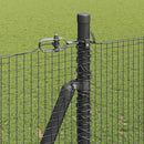 Svejset Trådhegn med Betonsokkel 50 x 1,5 m PVC-belagt stål Grå