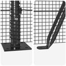 Svejset Trådhegn med Betonsokkel 100 x 0,4 m PVC-belagt stål