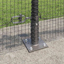 Svejset Trådhegn med Betonsokkel 100 x 0,5 m PVC-belagt stål