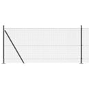 Svejset Trådhegn med Betonsokkel 100 x 0,8 m PVC-belagt stål