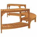 Varme Badekar Omgivelse Halvrundt Brun 252 x 112 x 55,5 cm