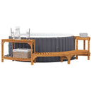 Varme Badekar Omgivelse Halvrundt Brun 272 x 120 x 55,5 cm