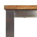 Spisebord 200x90x75 cm Massiv akacietræ og rustfrit stål