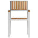 Have Stol 4 pcs Massiv teaktræ og rustfrit stål