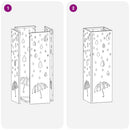 Regn Paraply Stativ Sort 15,5 x 15,5 x 49 cm Stål