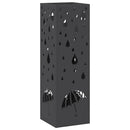 Regn Paraply Stativ Sort 15,5 x 15,5 x 49 cm Stål