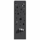 Regn Paraply Stativ Sort 15,5 x 15,5 x 49 cm Stål
