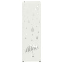 Regn Paraply Stativ Hvid 15,5 x 15,5 x 49 cm Stål