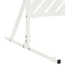 Privatlivsskærm 100 x 50 x 180 cm Stål Hvid