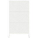Privatlivsskærm 100 x 50 x 180 cm Stål Hvid