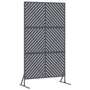 Privatlivsskærm 100 x 50 x 180 cm Stål Antracit
