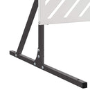 Privatlivsskærm 100 x 50 x 180 cm Rustfrit stål Sølv