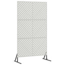 Privatlivsskærm 100 x 50 x 180 cm Rustfrit stål Sølv