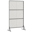 Privatlivsskærm 100 x 50 x 180 cm Rustfrit stål Sølv