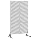 Privatlivsskærm 100 x 50 x 180 cm Galvaniseret stål Sølv