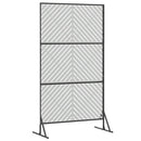Privatlivsskærm 100 x 50 x 180 cm Galvaniseret stål Sølv