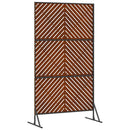 Privatlivsskærm 100 x 50 x 180 cm Cortenstål Rusten