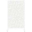 Privatlivsskærm 100 x 50 x 180 cm Stål Hvid