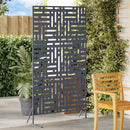 Privatlivsskærm 100 x 50 x 180 cm Stål Antracit