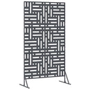 Privatlivsskærm 100 x 50 x 180 cm Stål Antracit