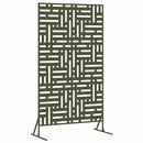 Privatlivsskærm 100 x 50 x 180 cm Stål Olivengrøn