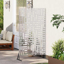 Privatlivsskærm 100 x 50 x 180 cm Rustfrit stål Sølv