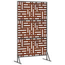 Privatlivsskærm 100 x 50 x 180 cm Cortenstål Rusten