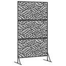 Privatlivsskærm 100 x 50 x 180 cm Stål Sort