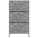 Privatlivsskærm 100 x 50 x 180 cm Stål Sort
