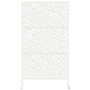 Privatlivsskærm 100 x 50 x 180 cm Stål Hvid