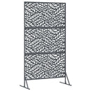 Privatlivsskærm 100 x 50 x 180 cm Stål Antracit
