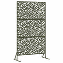 Privatlivsskærm 100 x 50 x 180 cm Stål Olivengrøn