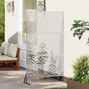 Privatlivsskærm 100 x 50 x 180 cm Rustfrit stål Sølv