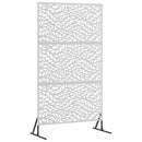 Privatlivsskærm 100 x 50 x 180 cm Rustfrit stål Sølv