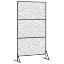 Privatlivsskærm 100 x 50 x 180 cm Rustfrit stål Sølv