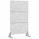 Privatlivsskærm 100 x 50 x 180 cm Galvaniseret stål Sølv