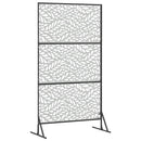 Privatlivsskærm 100 x 50 x 180 cm Galvaniseret stål Sølv