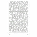 Privatlivsskærm 100 x 50 x 180 cm Galvaniseret stål Sølv