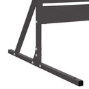 Privatlivsskærm 100 x 50 x 180 cm Stål Sort