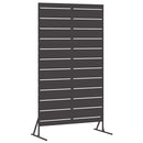 Privatlivsskærm 100 x 50 x 180 cm Stål Sort