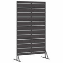 Privatlivsskærm 100 x 50 x 180 cm Stål Sort