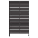 Privatlivsskærm 100 x 50 x 180 cm Stål Sort