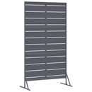 Privatlivsskærm 100 x 50 x 180 cm Stål Antracit