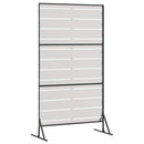 Privatlivsskærm 100 x 50 x 180 cm Rustfrit stål Sølv